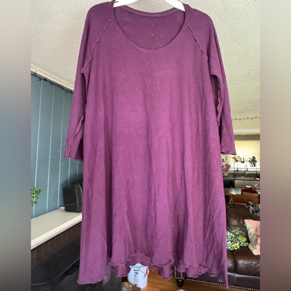 Purple Long Sleeve Top